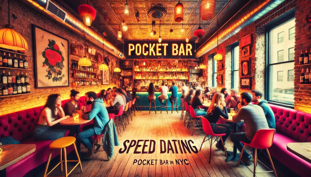 over 40s speed dating event at Pocket Bar NYC in Manhattan